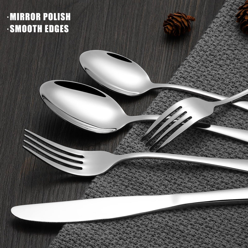 Silverware Set for 12, Stainless Steel 60 Piece Flatware Set