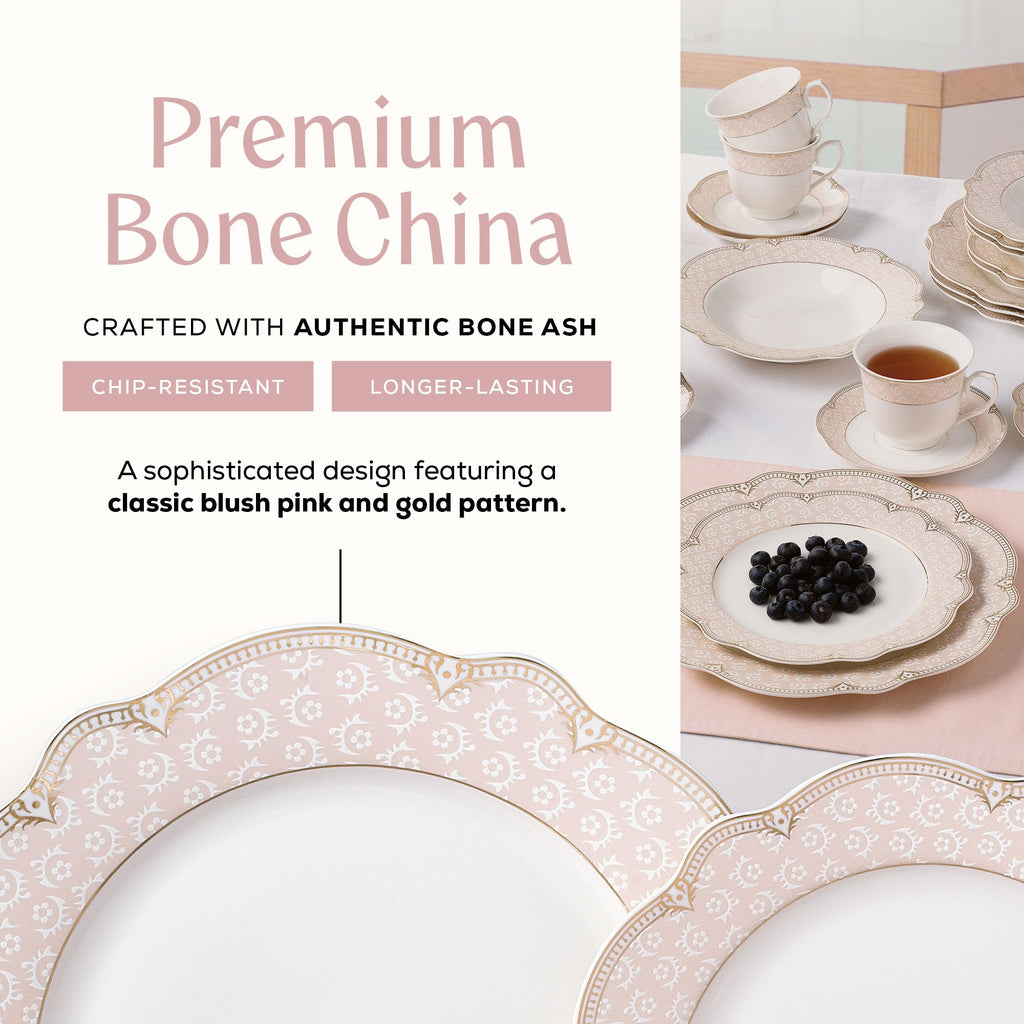 Sandra Bone China Dinnerware Set, 20-Piece