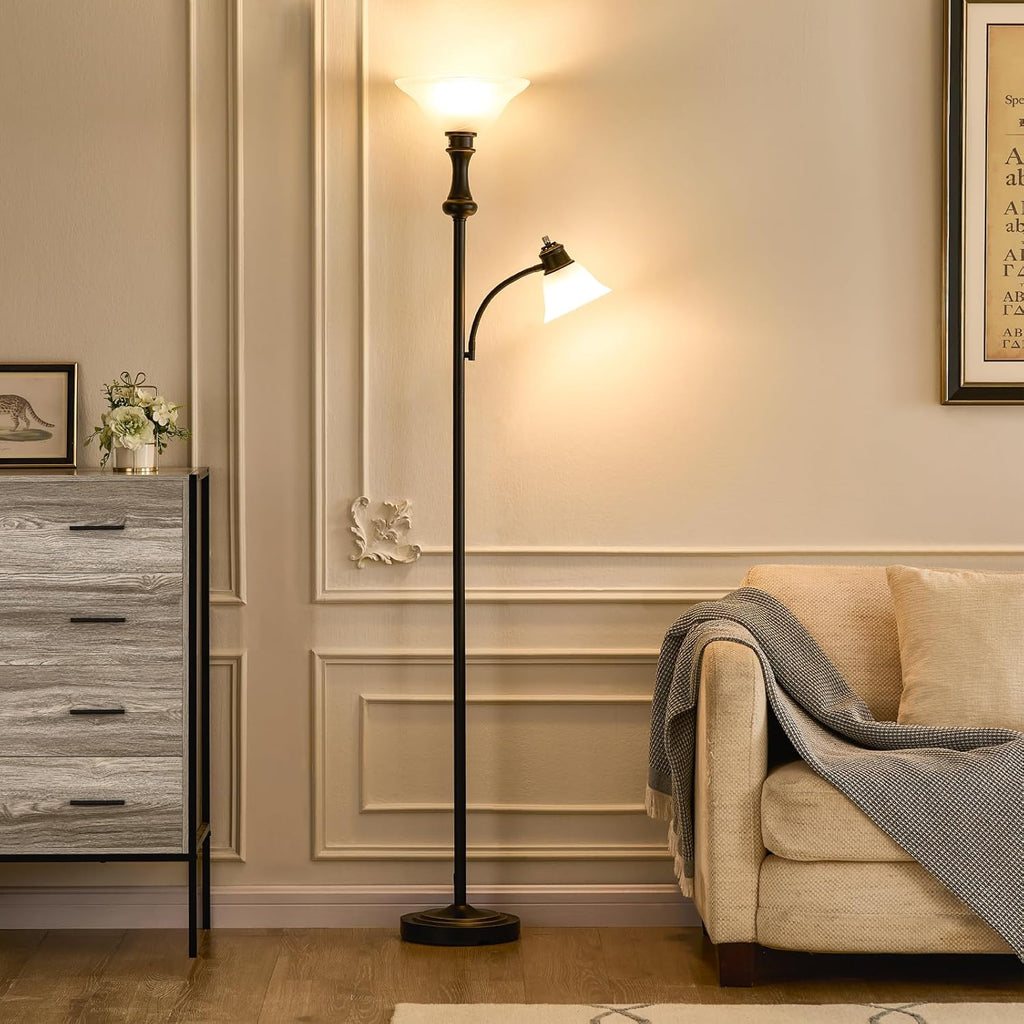 71'' Floor Lamps, Tall Floor Lamp with Adjustable Angle Arc Reading lamp