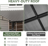 10' x 14' Lean to Gazebo, Upgraded Hardtop Outdoor Pergola w - Image 4