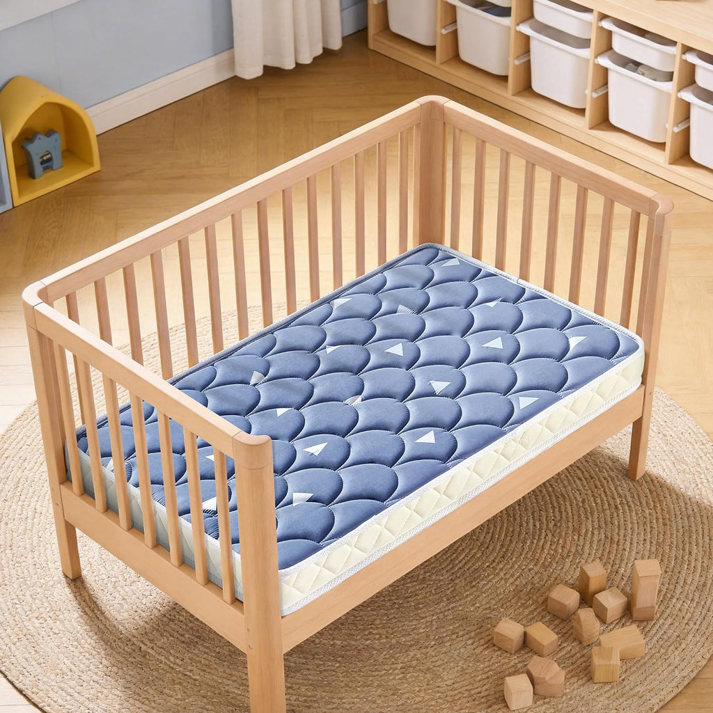 Mini Crib Mattress 38" x 24" x 4"- Firm Support and Comfort Premium Foam,Noiseless and Odorless,Hypoallergenic Mini