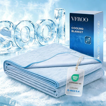 Cooling Blanket for Hot Sleepers Throw XL Size 50''×70'', Summer Blanket Thin Lightweight Breathable, Absorbs Sweat