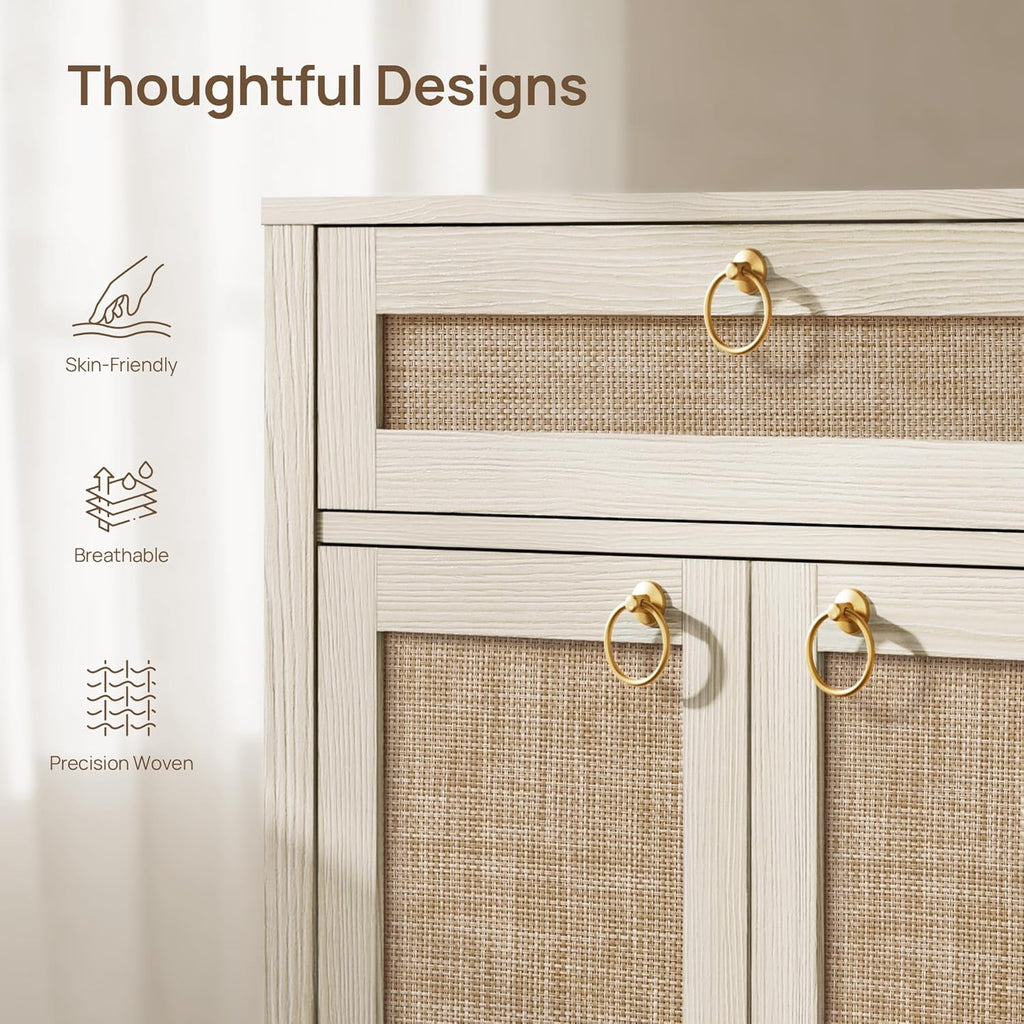 Rattan Sideboard Buffet Cabinet with Storage
