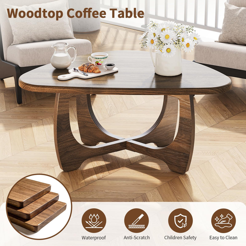 Coffee Table, Mid Century Modern Round Coffee Table