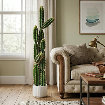 51 Inch Large Artificial Cactus for Indoor Outdoor Decor