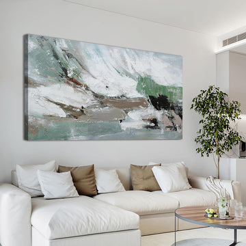Canvas Wall Art Decor Large Canvas Wall Art Abstract Art Modern Green Wall Art Decor Colorful Abstract Wall Art