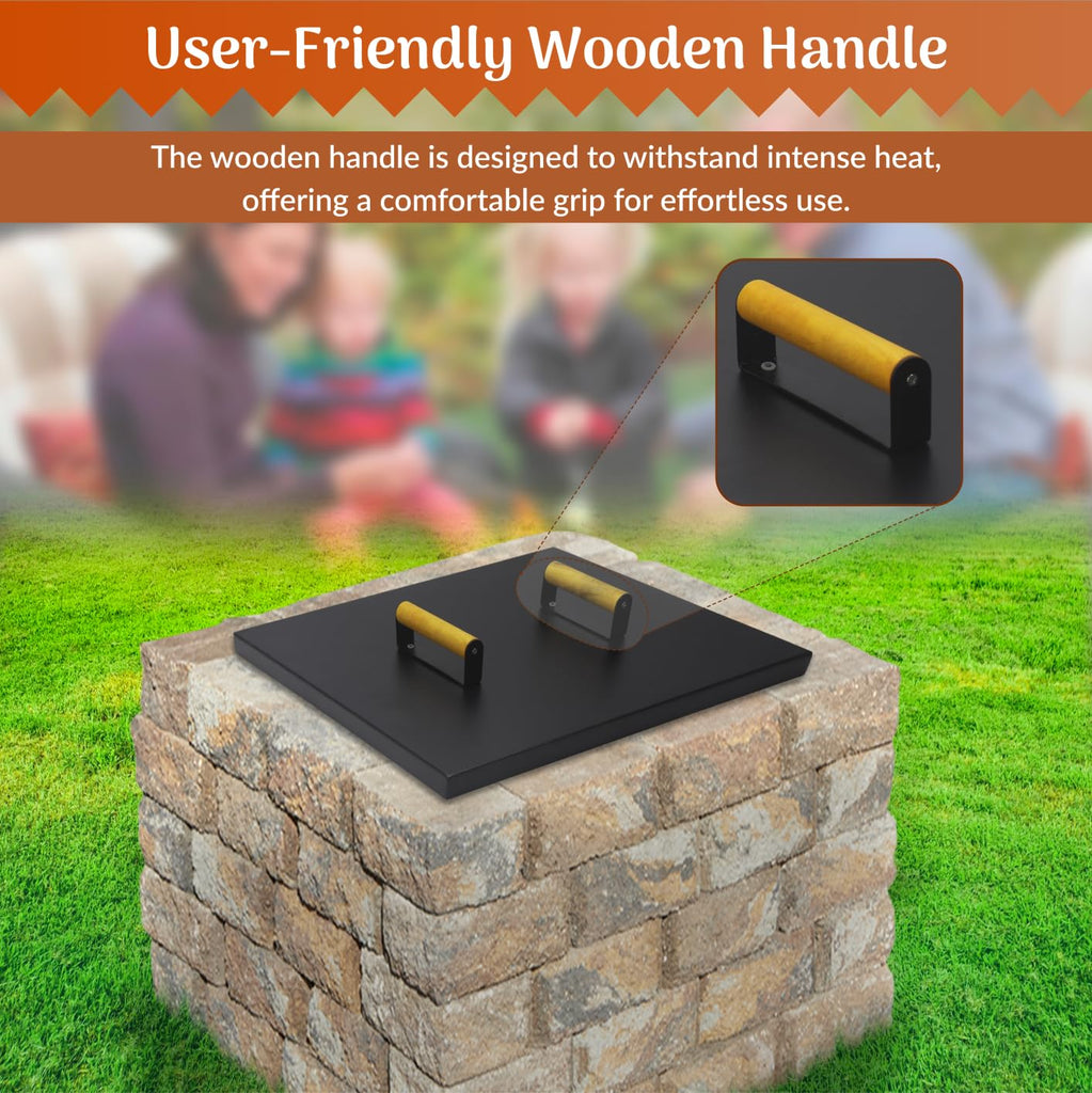 34 inch Square Fire Pit Lid Fit for 32" Fire Ring
