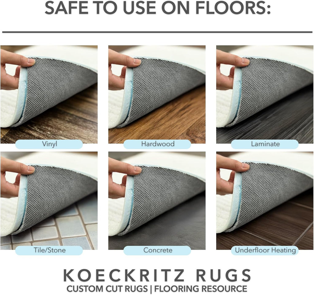 Duo-Lock Felt & Rubber Non-Slip Rug Pad, 7' x 7'