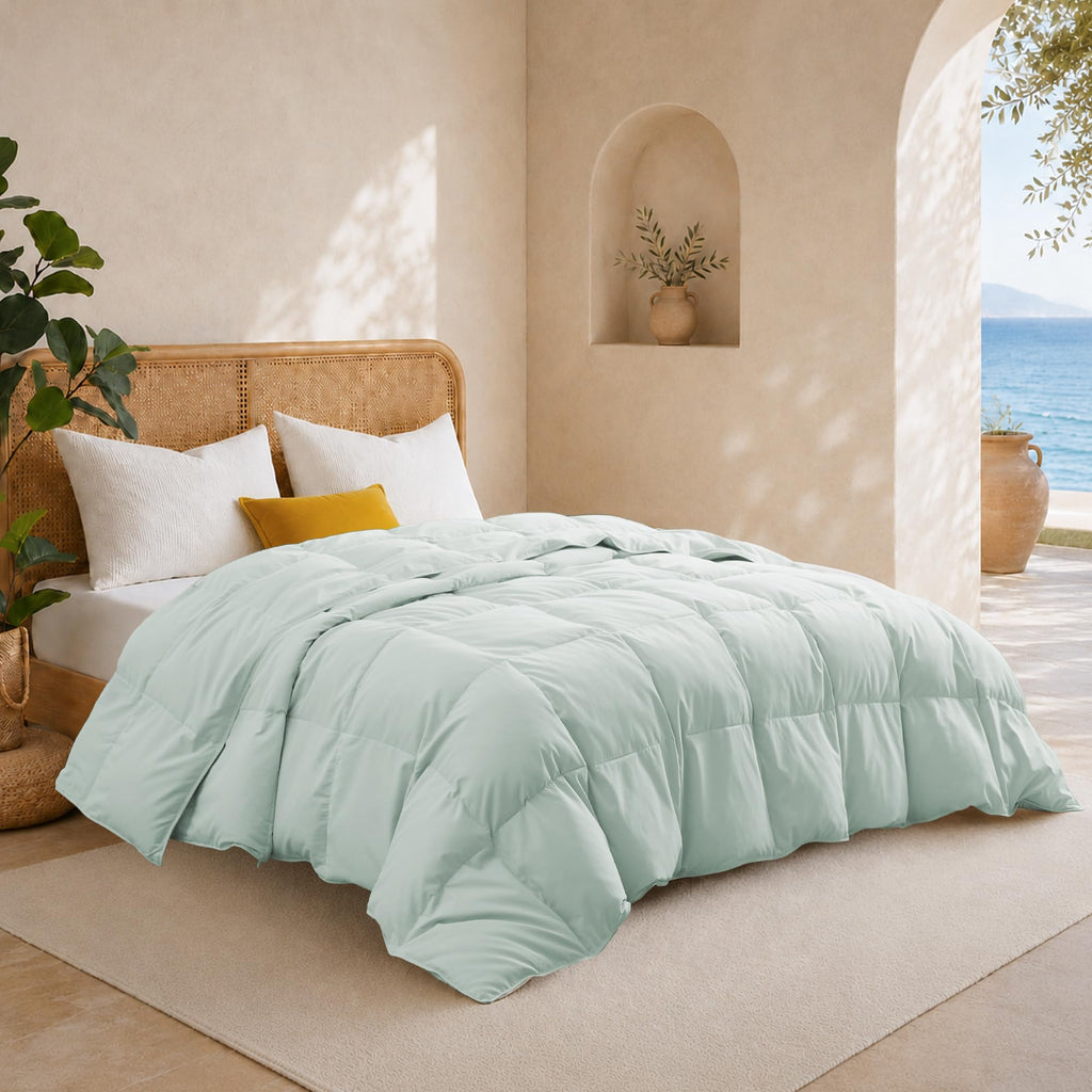Lightweight Down Comforter Twin Size for Hot Sleepers