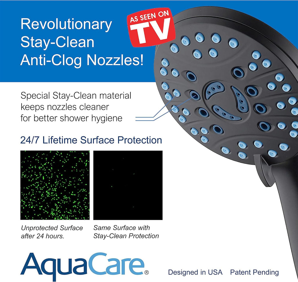 AquaCare High Pressure 8-mode Handheld Shower Head
