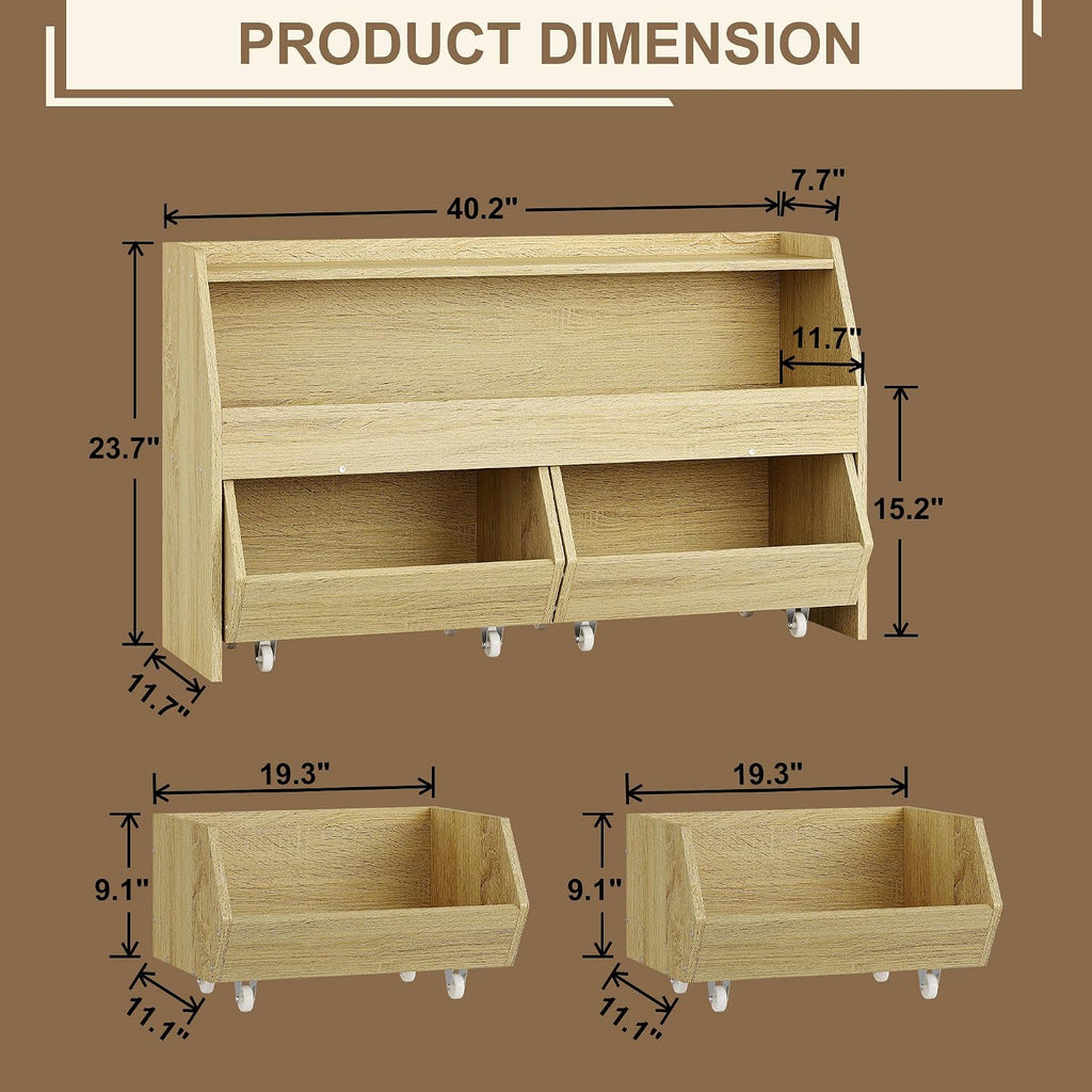 Kids Toy Storage Organizer, Kids Toy Organizer, Playroom Organization | 2 Movable Drawers Encourage Good Organization
