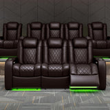 Home Theater Seating Tuscany 2025 3-Seat Power Recliner with Center Console