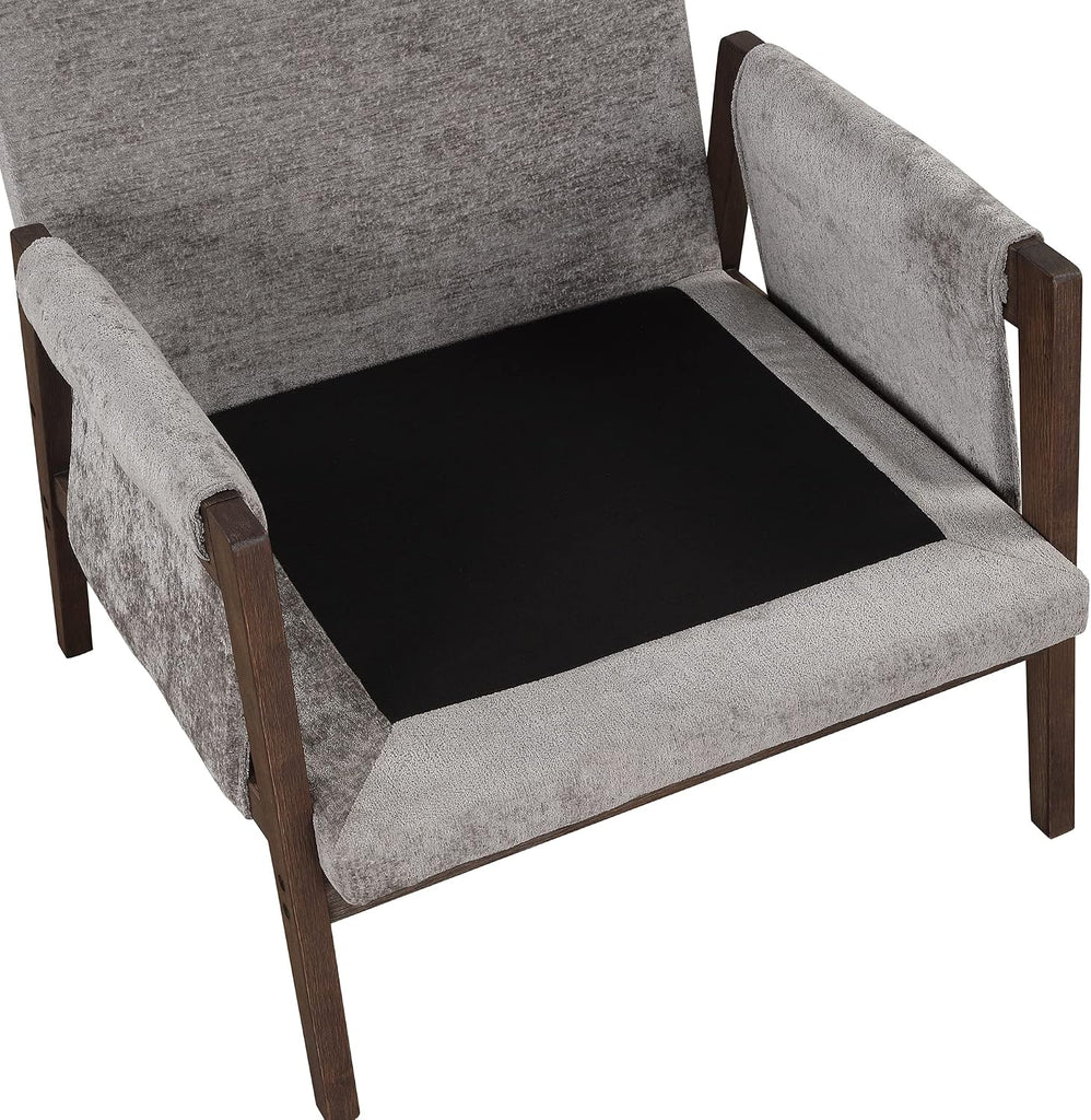 Kelly Mid-Century Modern Accent Armchair, Gray