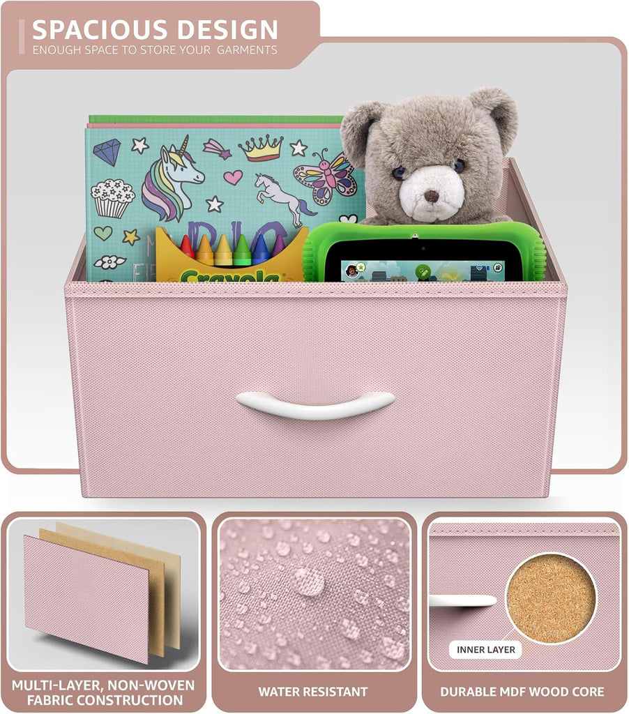 Kids Dresser with 9 Drawers - Storage Unit Organizer Chest for Clothes - Bedroom, Kids Room, Nursery, & Closet