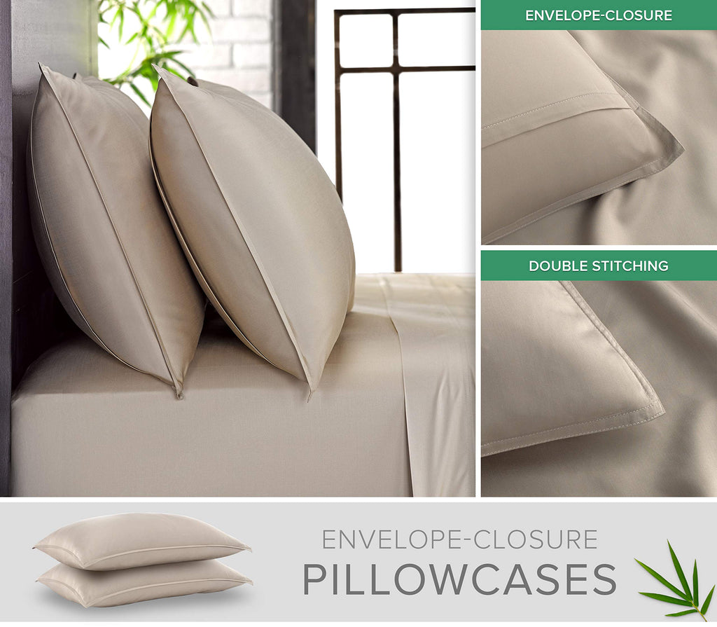 Sheets 100% Genuine Bamboo Viscose, King, Sand