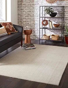 English Manor Collection Area Rug - Farmhouse (9' x 12' Rectangle, Vanilla Bean/ Ivory)