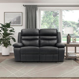 Lexicon Recliner Sofa for Living Room, Double Reclining RV Couch