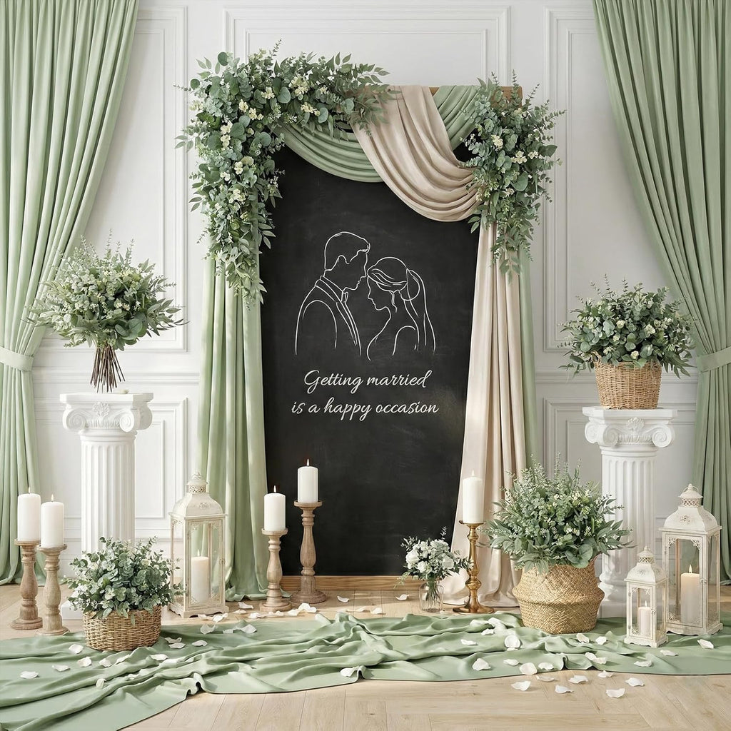 130 Pcs Artificial Mixed Eucalyptus Stems Bulk, 5 Kinds of Faux Greenery Eucalyptus Leaves Bulk for Vase Wedding DIY