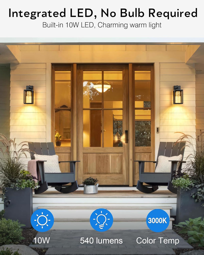 Black Exterior Lighting Fixtures Wall Mount for House