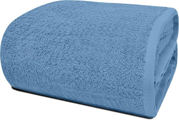 Pack of 1 Jumbo Bath Sheet 40 x 80 Inches 100% Cotton Oversized Bath Towel , Extra Large & Lightweight, Soft &
