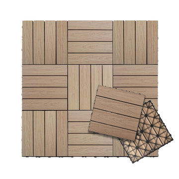 UltraShield Naturale 1 ft. x 1 ft. Quick Deck Outdoor Composite Deck Tile in Canadian Maple (10 sq. ft. per Box)