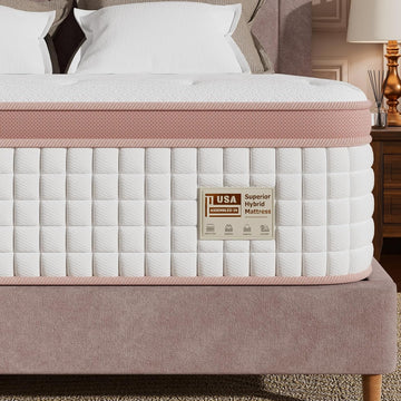 Full Mattress 12 Inch Extra Firm, Luxury Hybrid Mattress in a Box for Deep Sleep & Lumbar Support, CertiPUR-US & Zero