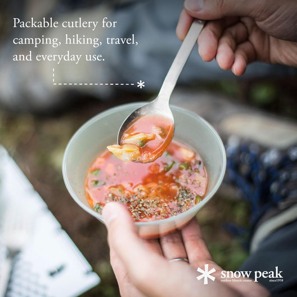 Peak Titanium Fork & Spoon Set, Durable Utensils, Compact & Ultralight