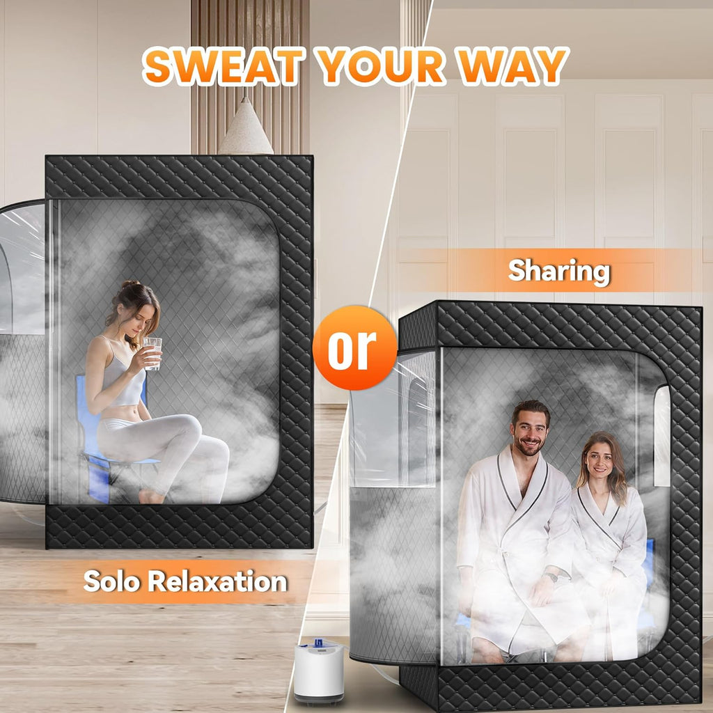 2 Person Portable Steam Sauna for Home