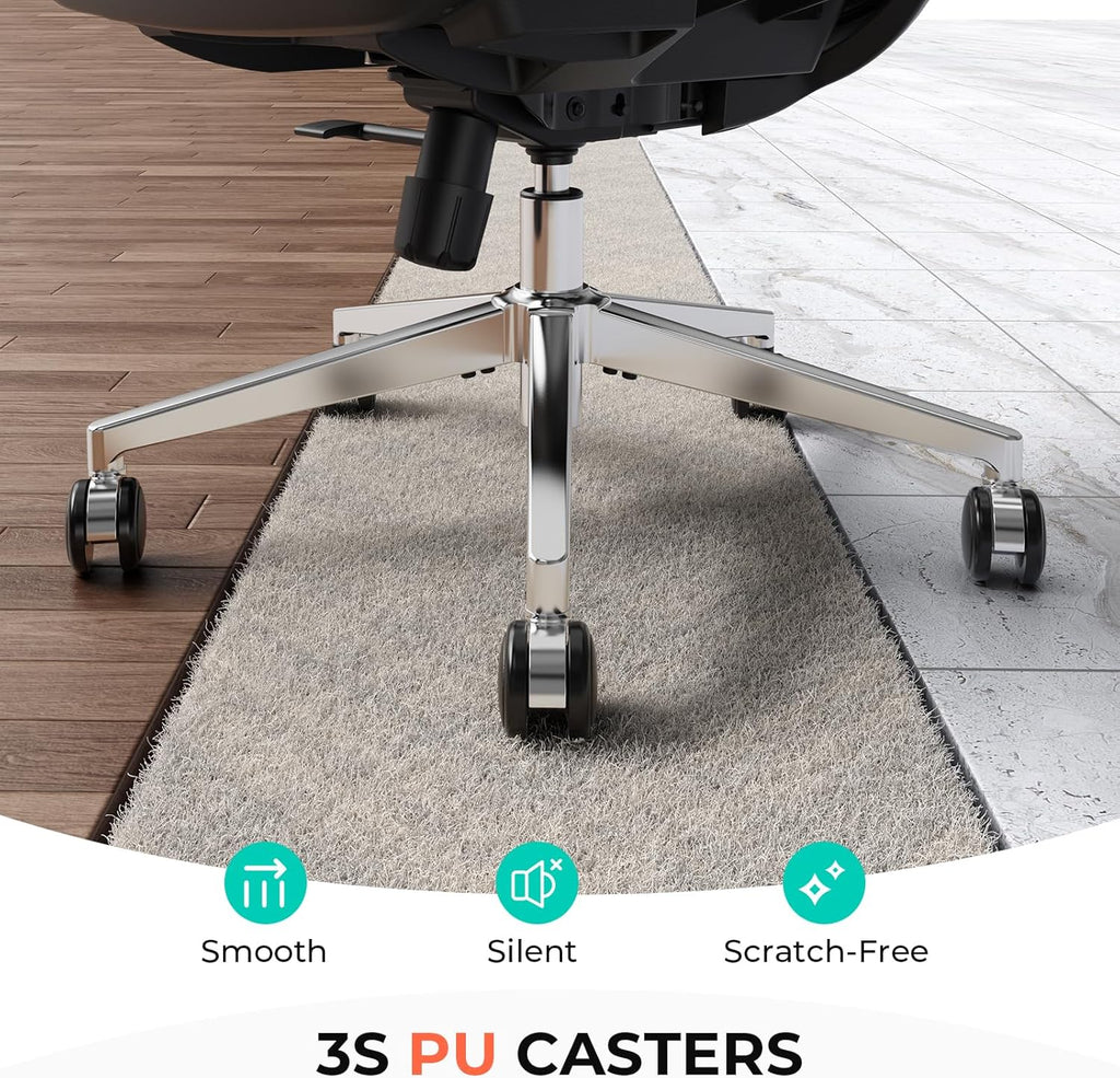 Ergonomic Mesh, Adjustable Lumbar High Back Desk Chair 400lbs, 4D Flip-up Arms, 3-Level Tilt Backrest, 3D Headrest
