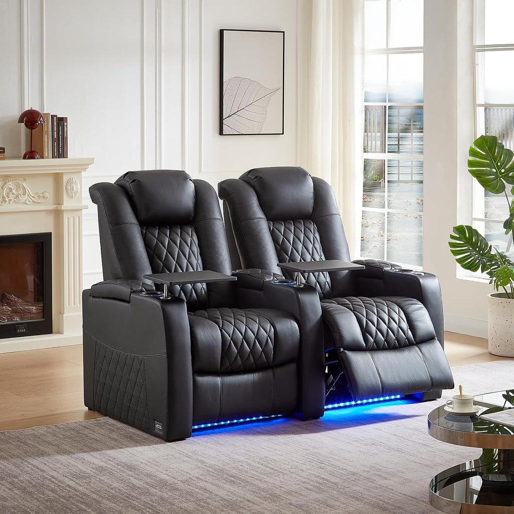 Top Grain Leather Home Theater Seating Seats