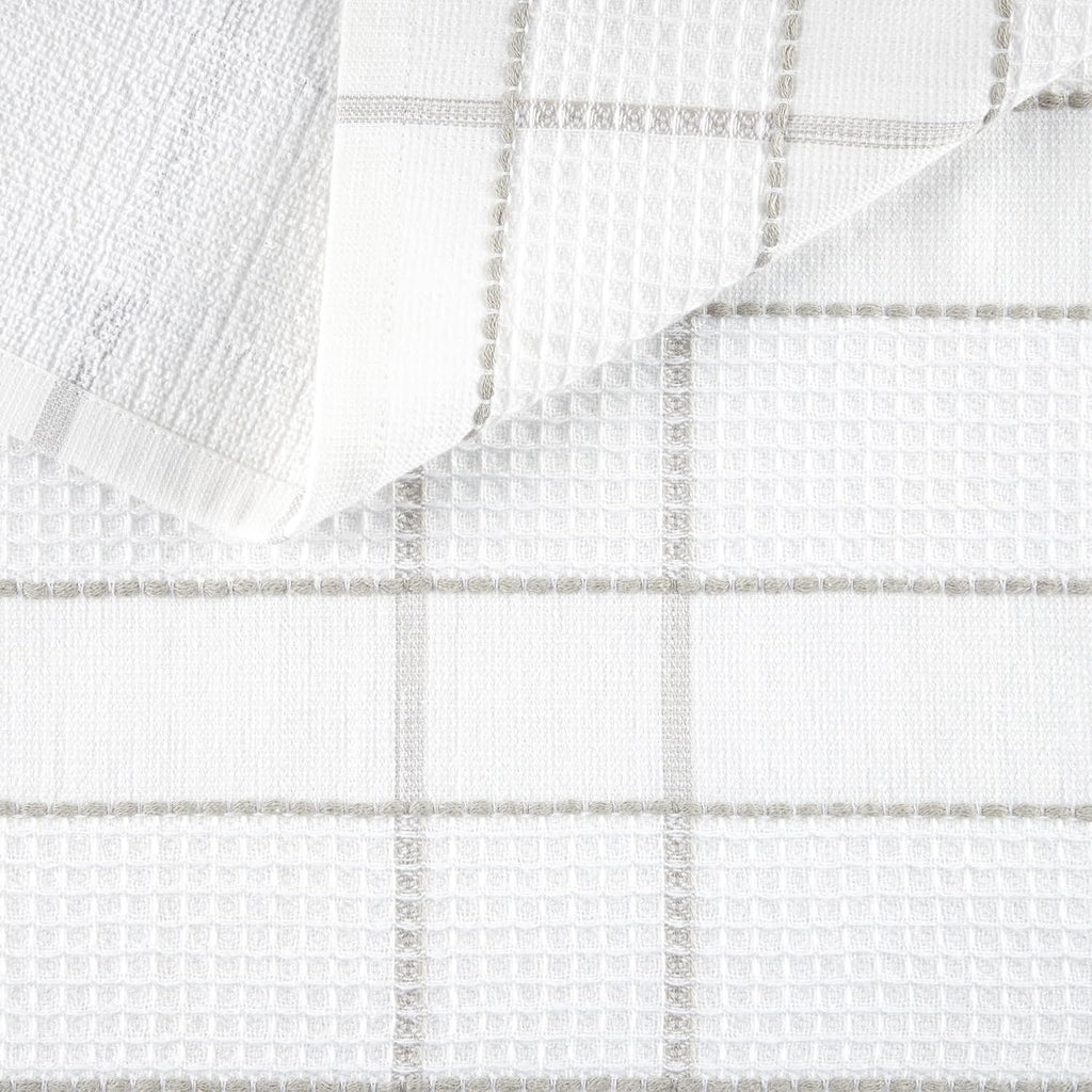 Modern Waffle Kitchen Towel Set 6-Pack, Linen, 16"x28"