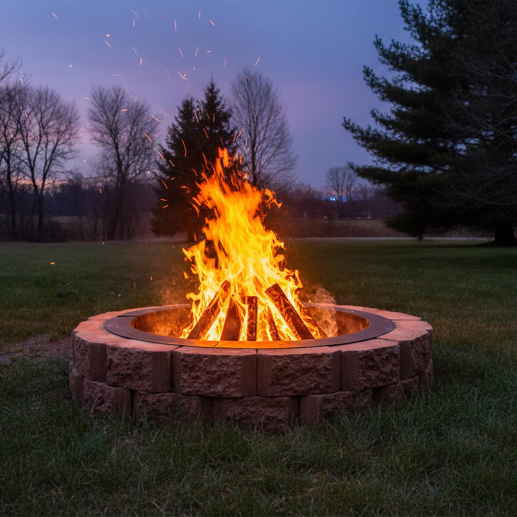 Heavy Duty Steel Fire Pit Ring Insert, 45" Outer / 39" Inner Dia