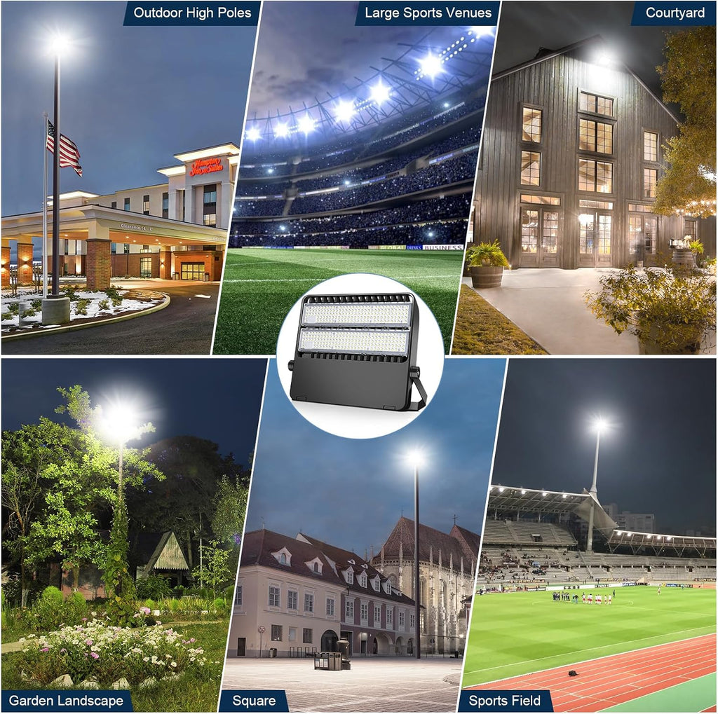 240W LED Stadium Light for Sports Arena & Parking Lot | 36000LM Super Bright Flood Light,5000K 120°Wide