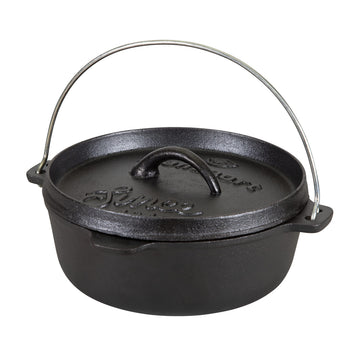 2 QT Pre-Seasoned Cast Iron Dutch Oven Flat Bottom (16019-20)