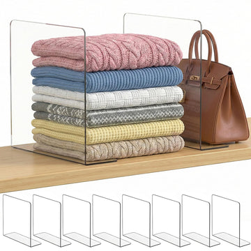 Shelf Dividers Closet Organization: 12" Tall x 12" Deep (Taller)