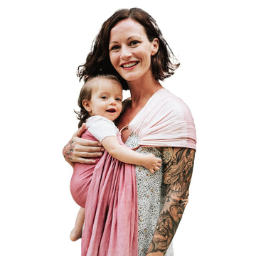 Luxury Ring Sling Baby Carrier, Soft Linen Blend Baby Sling, Baby Wrap, Wear Your Little One Close to Your Heart