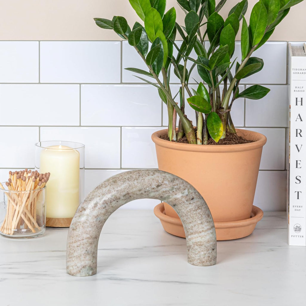 Co-Op Marble Arch Tabletop Shelf Decor, Beige