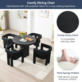 Modern Dining Chair Set of 2 / Living Room Chairs, Fabric Armchair
