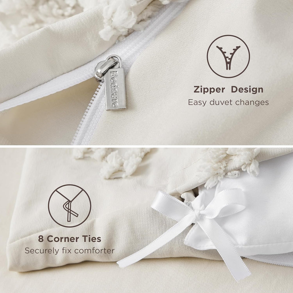 Boho Duvet Cover, Soft & Comfortable Elegant Design Boho Bedding for Decoration, Machine Washable Comforter