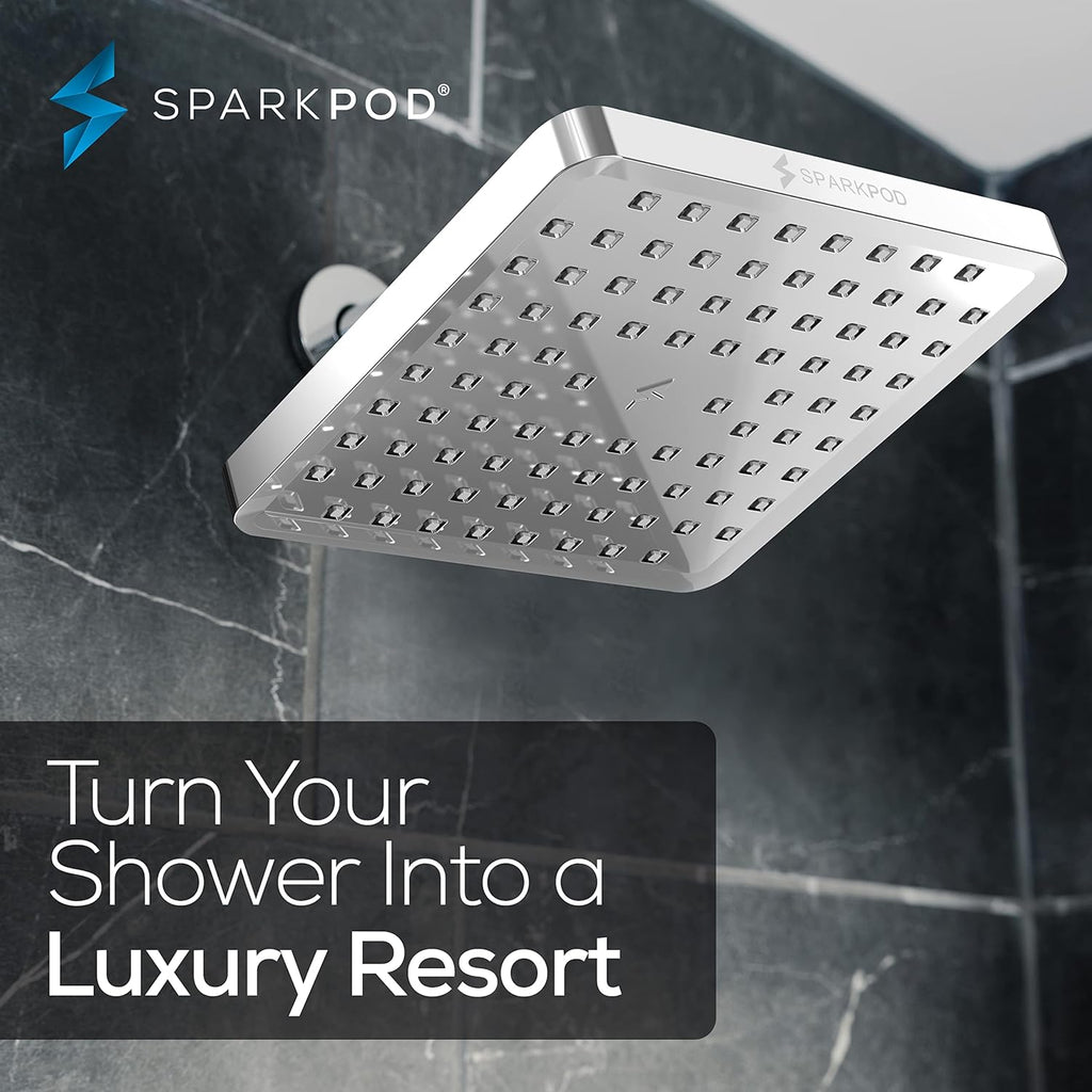 Shower Head - High Pressure Rain - Premium Quality Luxury Design