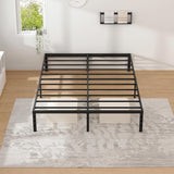 Metal Bed Frame,Full Bed Frame with Storage Space,Heavy Duty Sturdy Mattress Foundation,Easy Assembly,No Box Spring