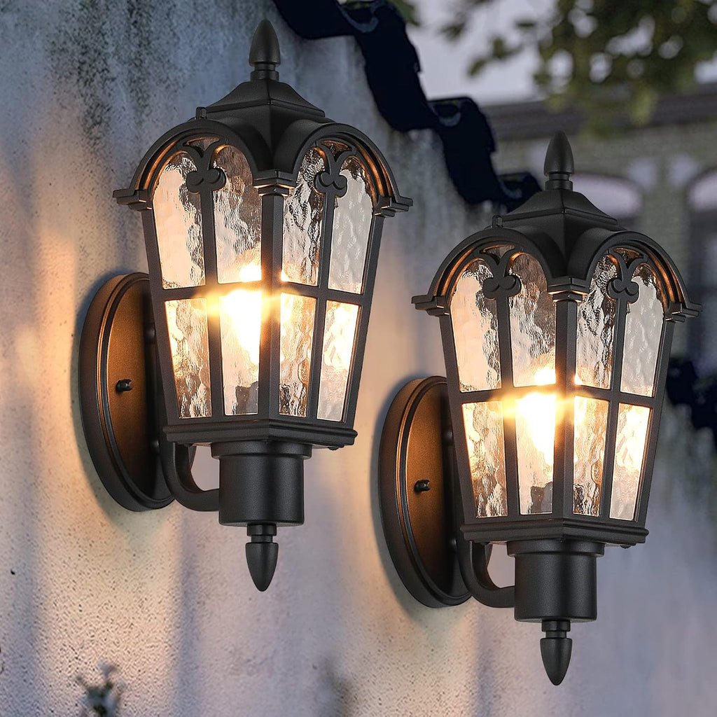 Outdoor Wall Light Fixtures Wall Mounted, Exterior Waterproof Porch Lights Wall Lanterns