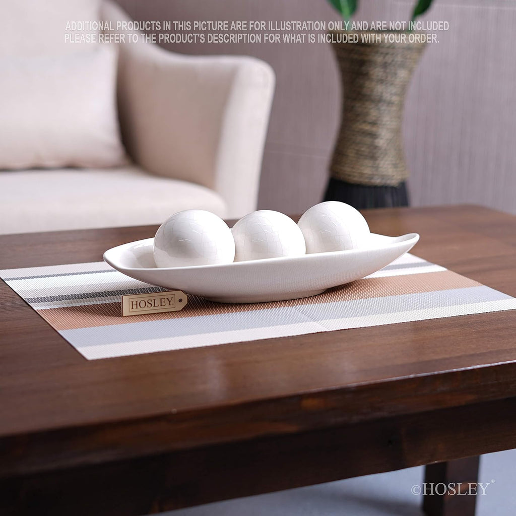 Decorative Bowl and Orb Set. Ideal GIFT for Weddings Special Occasions and for Decorative Centerpiece in Your Living