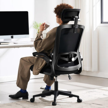 Ergonomic, 400 LBS Computer Chairs with Adjustable Lumbar Support, Breathable Mesh Desk Chair Ergonomic with