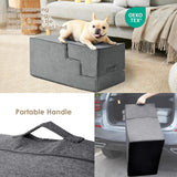 Dog Stairs for High Bed 22.5" H, 5-Step Dog Steps for Bed, Pet Steps for Small Dogs and Cats