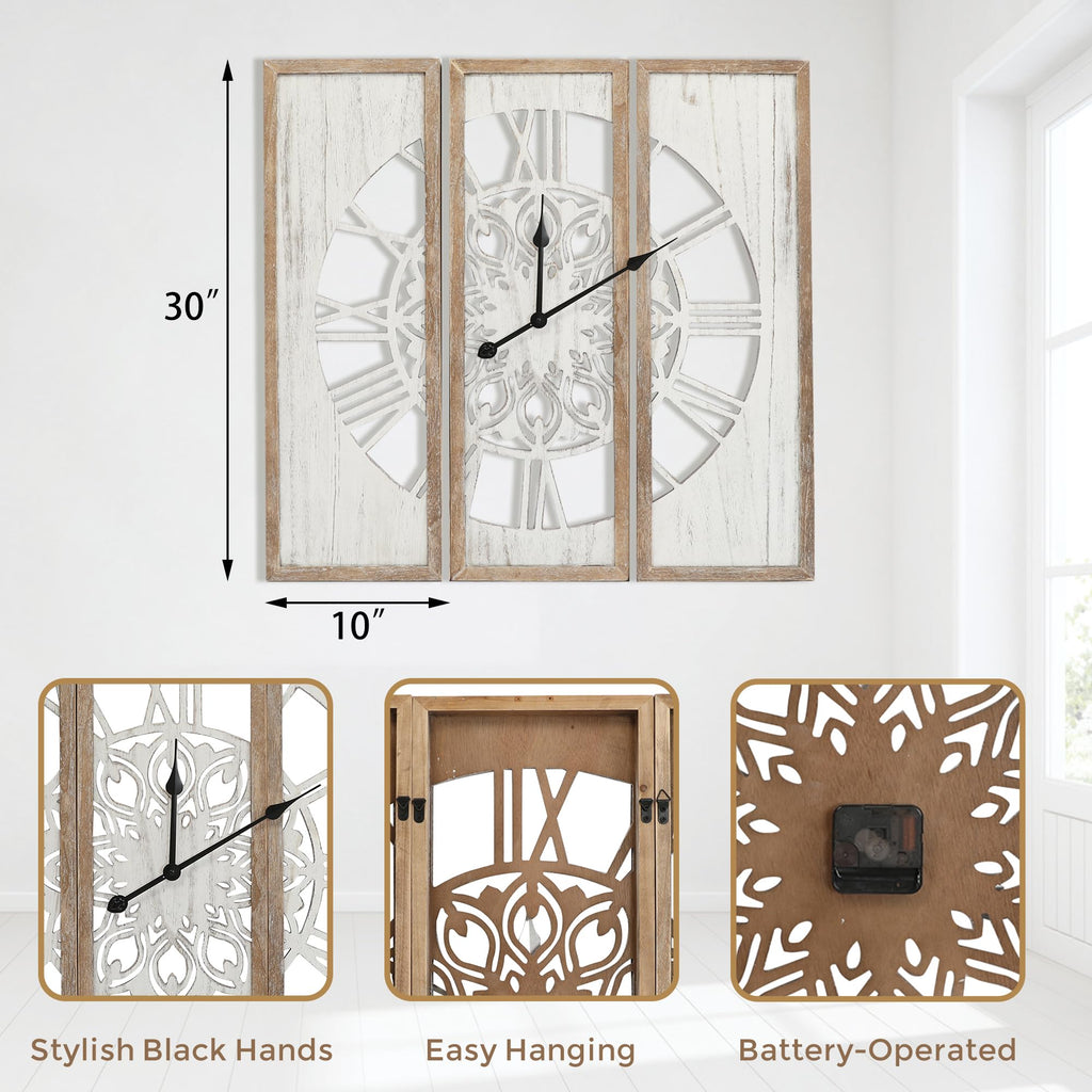 Unique 30" Wall Clock Decor