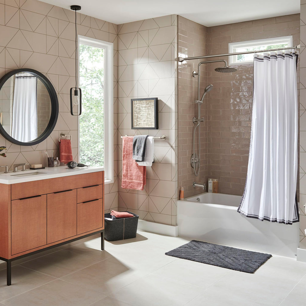 24" Spectra Versa Shower System, Rain Head,Brushed Nickel