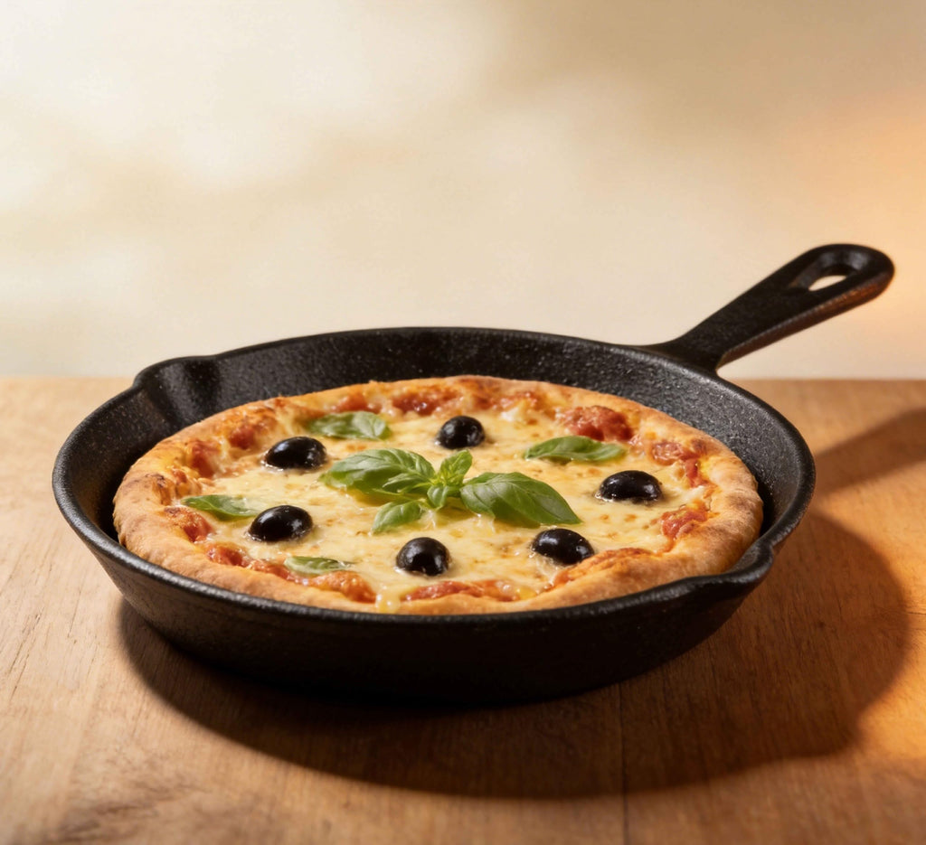 Pre-Seasoned Cast Iron Skillet, 8 Inch, Black