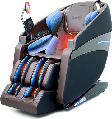 4D Massage Chairs Full Body Recliner with Heat Zero Gravity EX- SL Track Shiatsu Massage Chair with AI Voice, 7"
