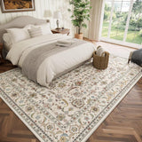 Washable 8x10 Area Rugs for Living Room, Boho Non-Slip Vintage Distress Large Rugs for Bedroom Dining Room Nursery